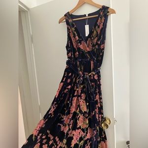 Baltic Born Lennon Velvet Maxi Dress Navy